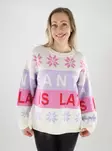 Only Damen Weihnachtspullover ONLXMAS Hoho Wolken Tänzer/salsa/fuchs - Damenpullover - 139926 - 1