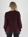 Only Shirt ONLMETTE V-AUSSCHNITT LANGARM SMOCK TOP dekadente Schokolade - Damen Langarmshirts - 141546 - 2