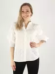 Only Shirt 3/4 mit Stickerei in Weiß - Damenblusen und -hemden - 141156 - 1