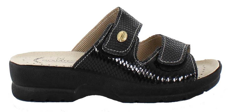 Goldenfit Mules 714 hochglänzend schwarz - Damen Arbeitsschuhe - 126756 - 1