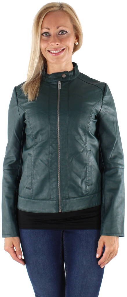 JDY Jacke Dallas, Dunkelgrün - Damenlederjacken und PU-Jacken - 121566 - 1