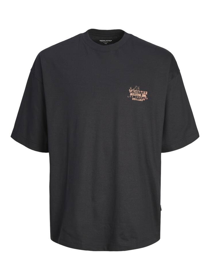 Jack&Jones Herren T-Shirt Bora World Schwarz - Herren T-Shirts - 136026 - 1