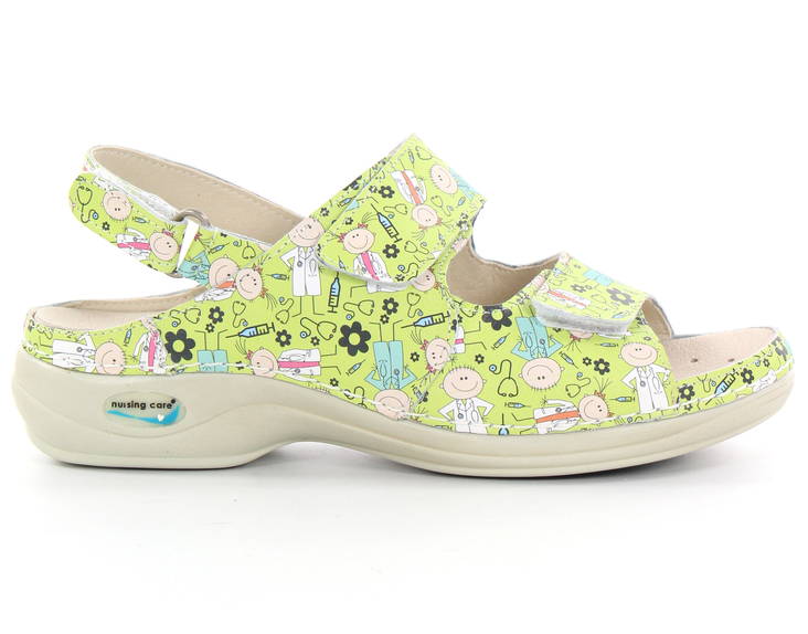 Waschbare Sandalen aus Leder für die Pflege während der Stillzeit - Damen Arbeitsschuhe - 126976 - 1