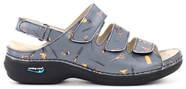 Maschinenwaschbare Sandalen aus Leder für die Pflege von Stillenden WG18F71 Friseur - Damen Arbeitsschuhe - 132516 - 1