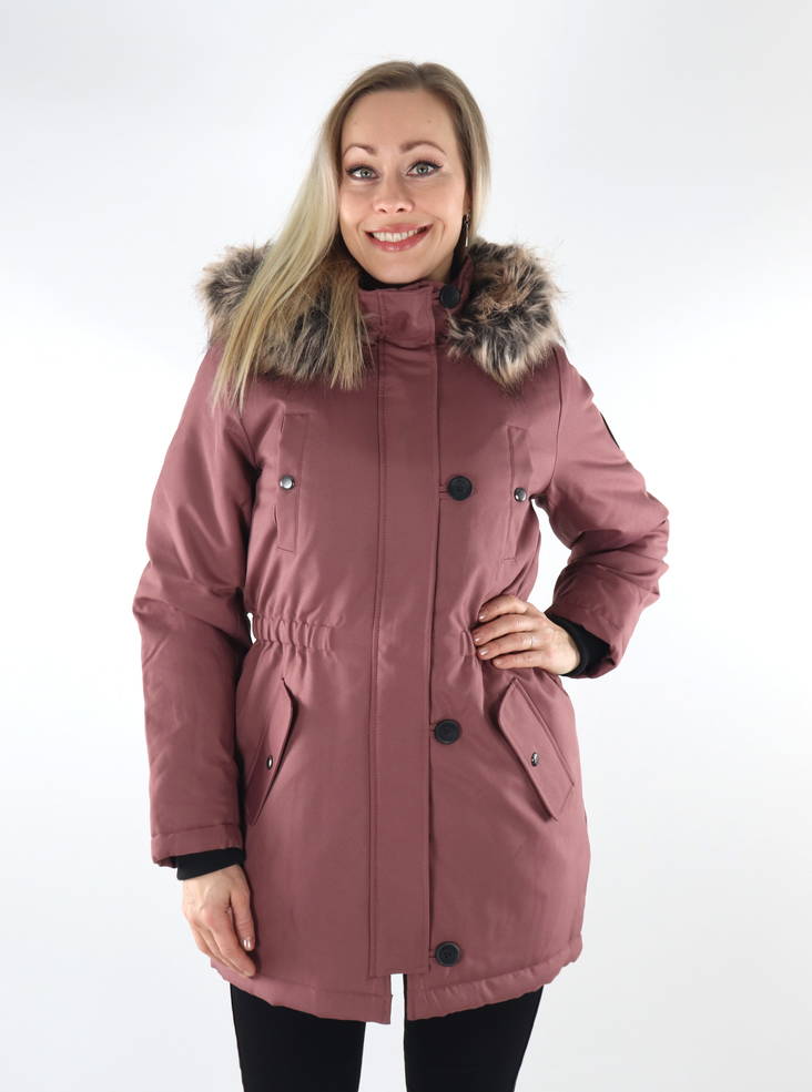 Only Fur Damen Parka Mantel pink - Damen Parka Jacken - 134926 - 1