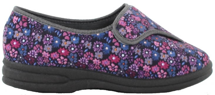 Podowell Orthopädisches Schuhwerk Balan 7773-35 schwarz/violett - Damen Hausschuhe - 117756 - 1