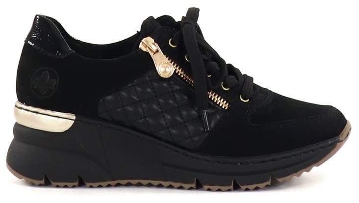 Rieker Damen Wedge Sneakers N6314-00 schwarz - Damen Sneaker - 134136 - 1