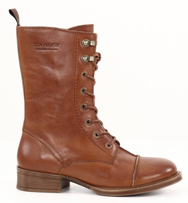 Ten Points Knöchelstiefel 60005 Pandora cognac - Damen Stiefeletten - 131446 - 1