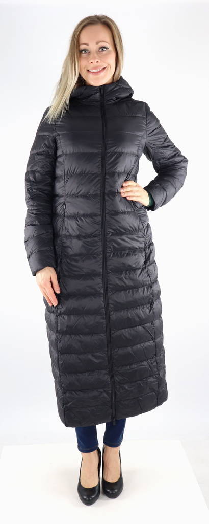 Vila Leichter Daunenmantel Manya lang, schwarz - Damenjacken - 131936 - 1