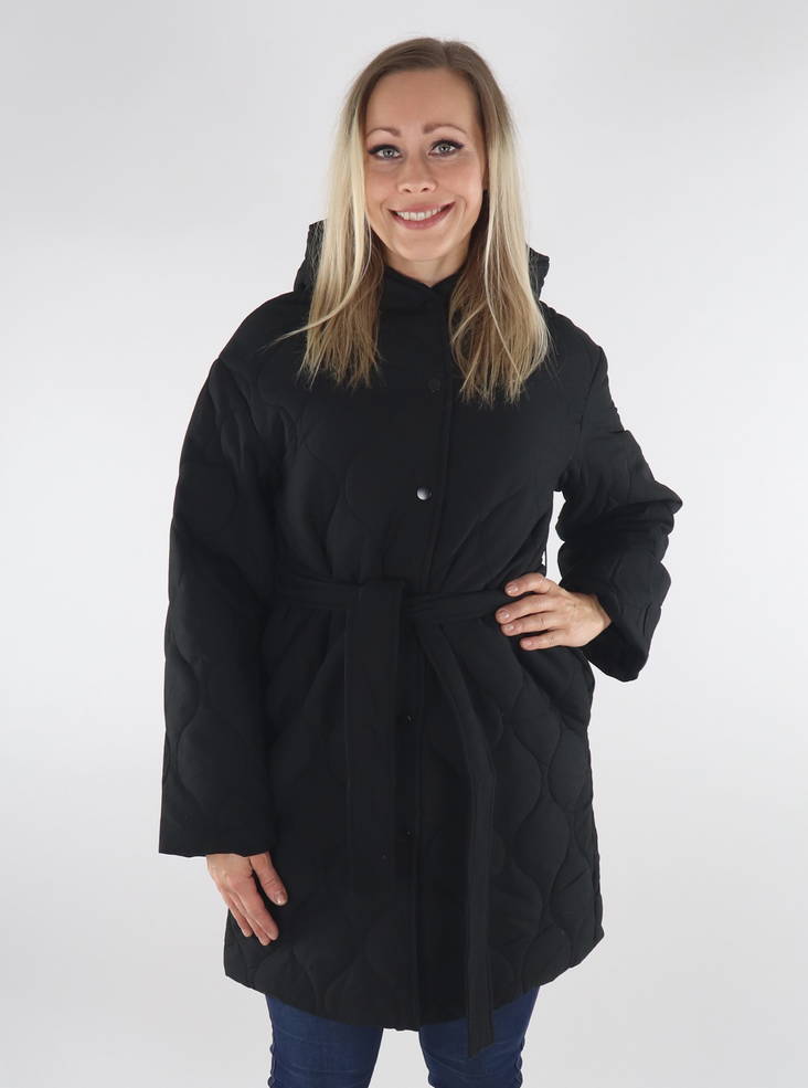 Vila Damen Steppmantel schwarz - Leichte Damenjacken - 134606 - 1