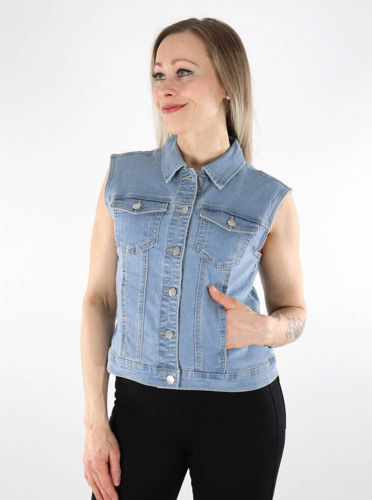 Only Damen Denim Weste Wonder hellblau Denim - Damen Westen - 136116 - 1