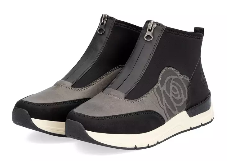 Rieker Damen Wedge Stiefeletten 58956-00 schwarz - Damen Stiefeletten - 136696 - 1