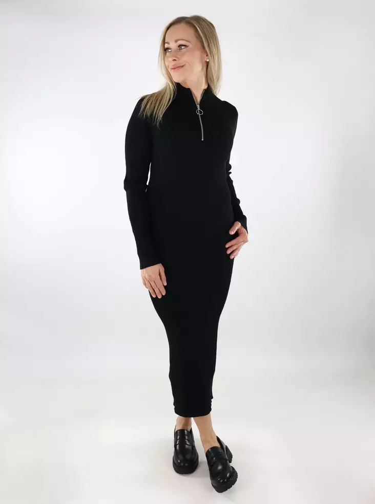 JJXX langes Strickkleid Eng schwarz - Damenpullover - 136936 - 1