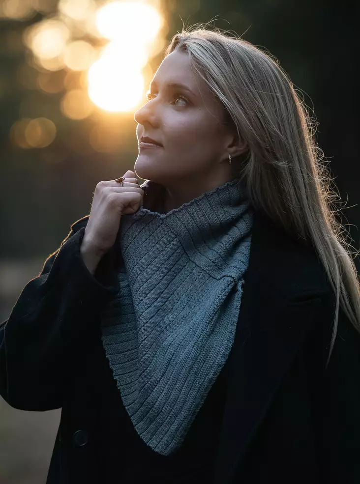 Veniz Dreieckiger Halswärmer 81201 grau - Damen Schals - 137016 - 1