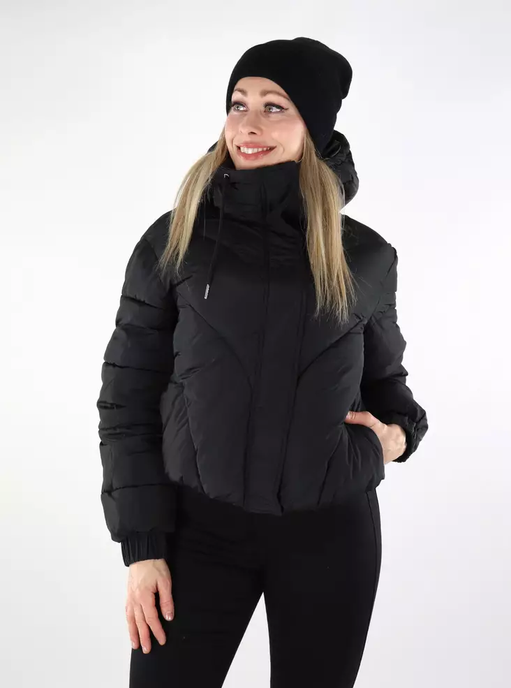 JDY Damen kurze gepolsterte Jacke New Destiny Short Schwarz - Damen Winterjacken - 137456 - 1