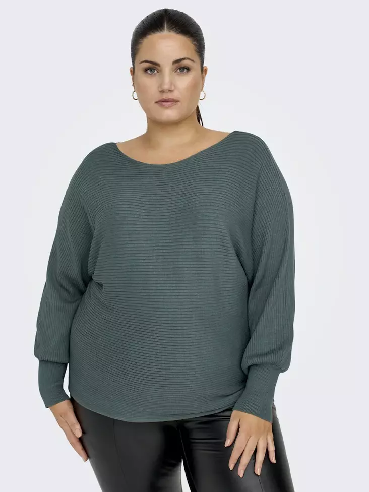 Only Carmakoma Pullover New Adaline Balsamgrün - Damenpullover - 139126 - 1