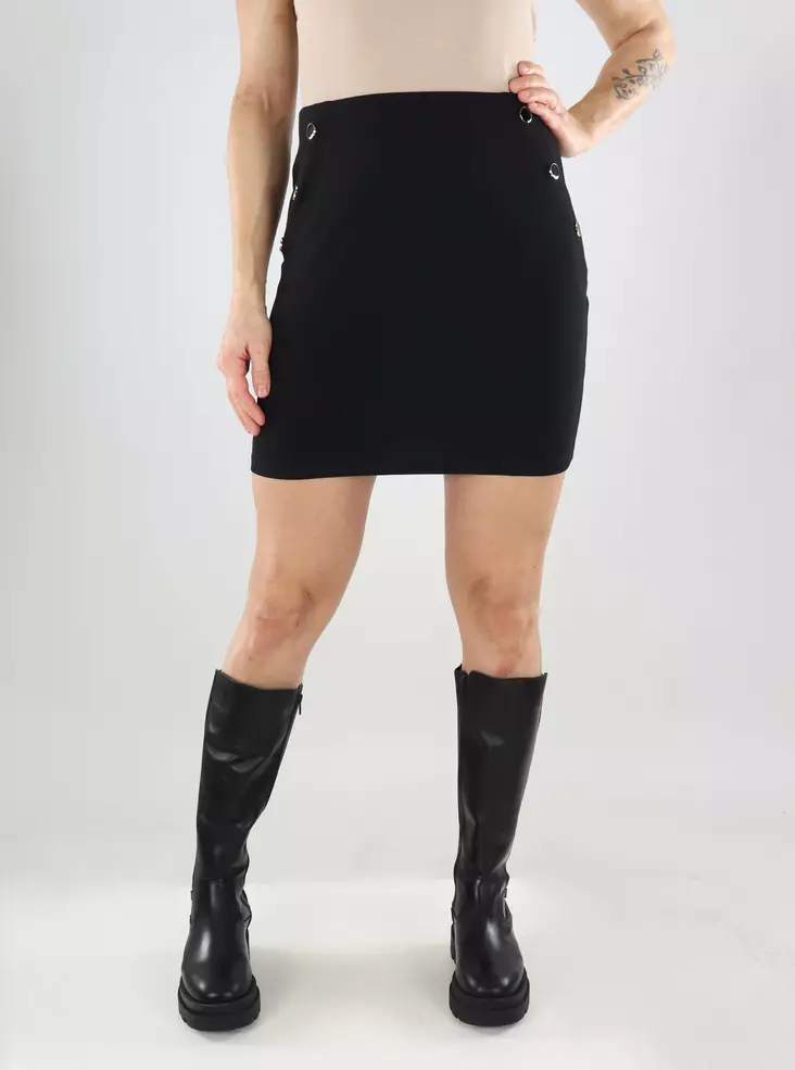 JDY Rock JDYGEGGO LIFE BUTTON MINI ROCK schwarz - Röcke - 139666 - 1