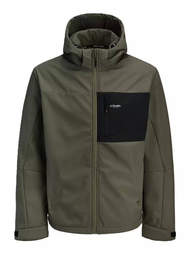 Jack&Jones Herren Softshelljacke JJNORTH staubiges Olivgrün - Herrenjacken - 140136 - 1
