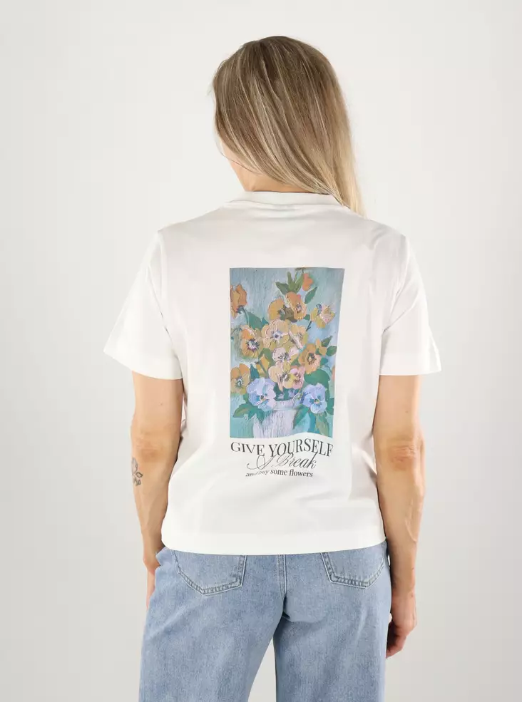 Vero Moda T-Shirt Schneeweiß/Gib - Damen T-Shirts - 141176 - 1