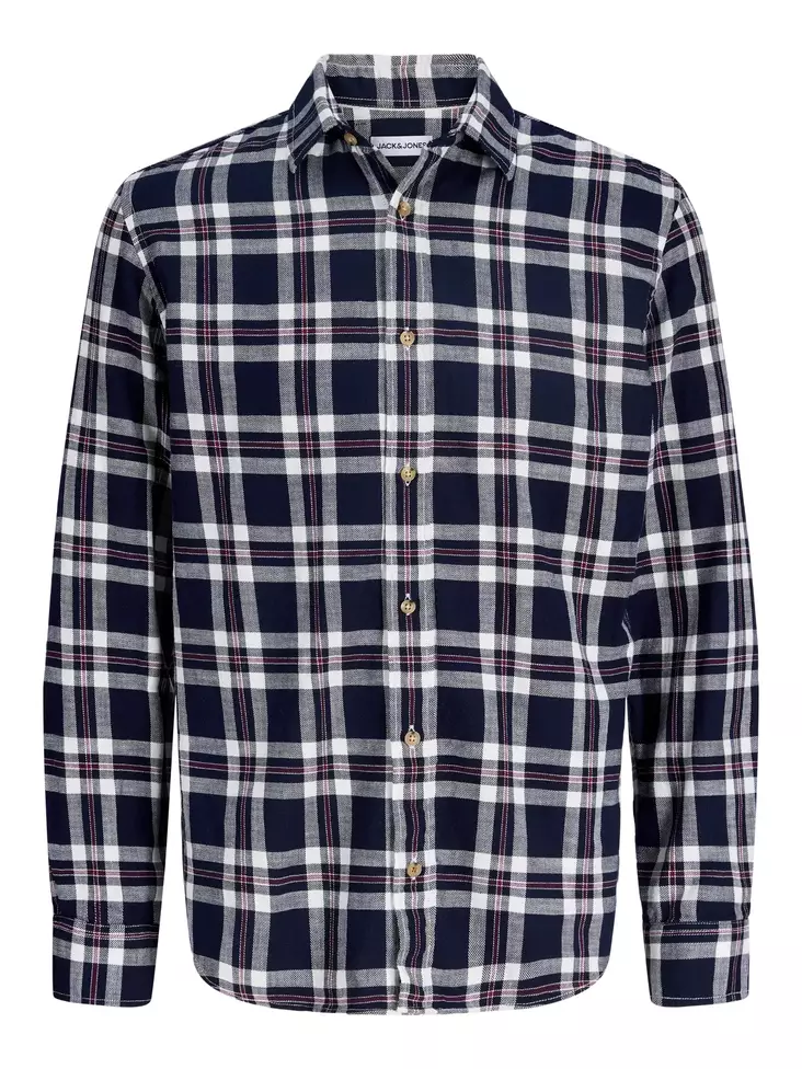 Jack & Jones Herren Karohemd JJEDOVER Check navy Blazer - Herren Hemden - 140126 - 1