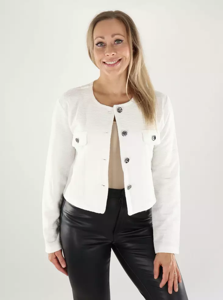 JDY kurzer Boucle-Blazer Boucle Wolkentänzer - Damenblazer - 138946 - 1