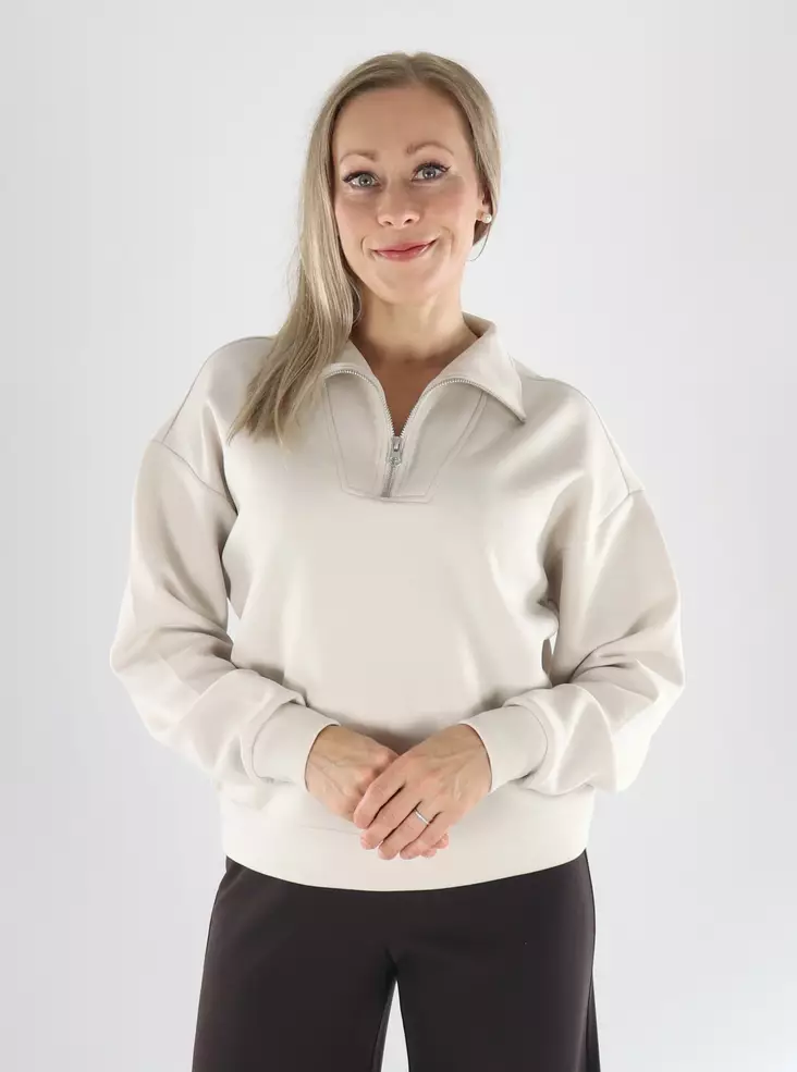 Only Play Bluse ONPLOUNGE Pumice - Damen Sportpullover und Sweatshirts - 141486 - 1