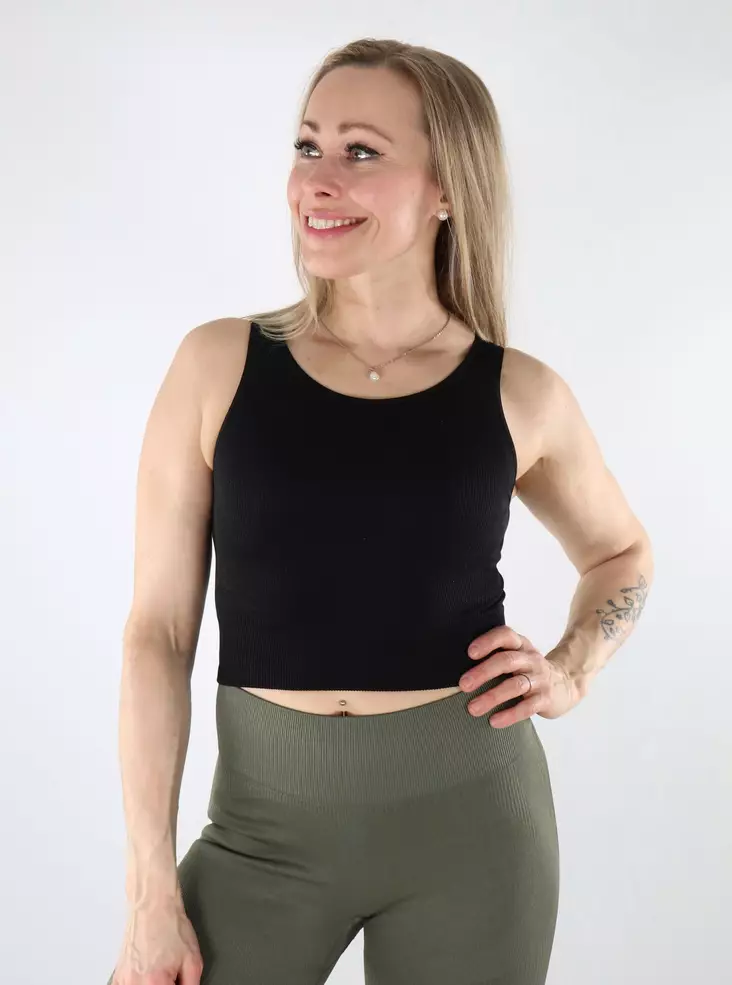 Only Play Top Life Schwarz - Damentops für das Training - 137706 - 1