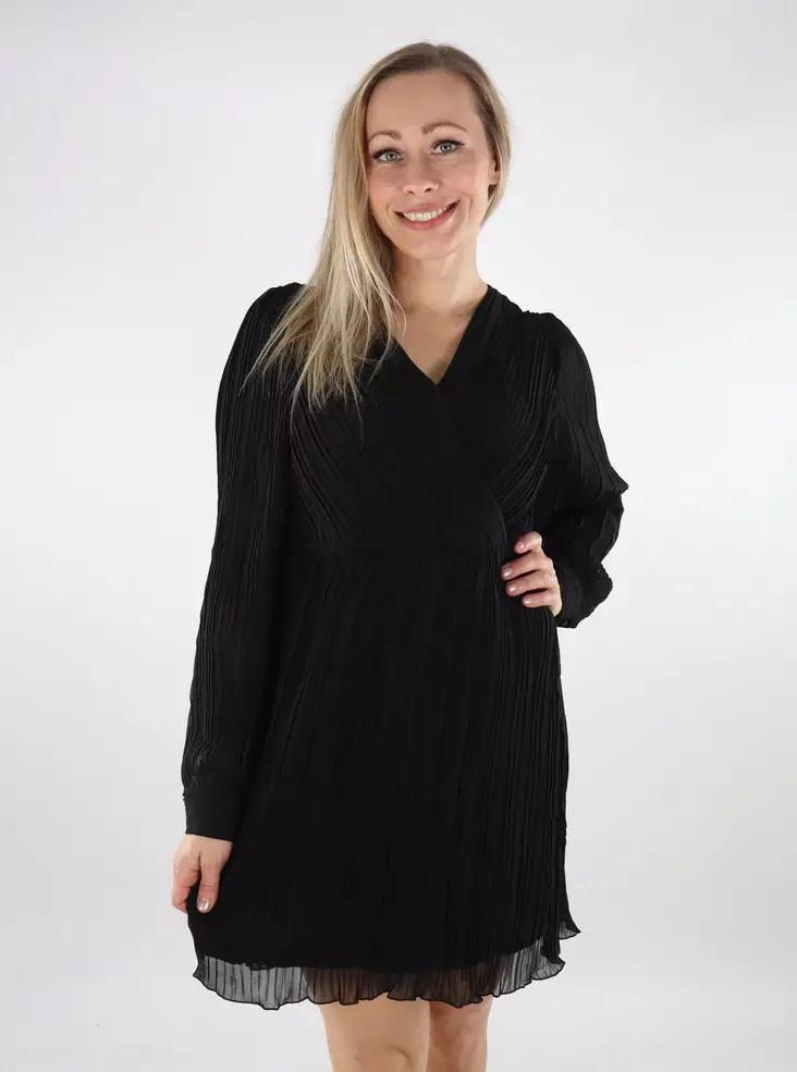 Nur plissiertes Kleid Schwarz - Kleider und Tuniken - 137216 - 1