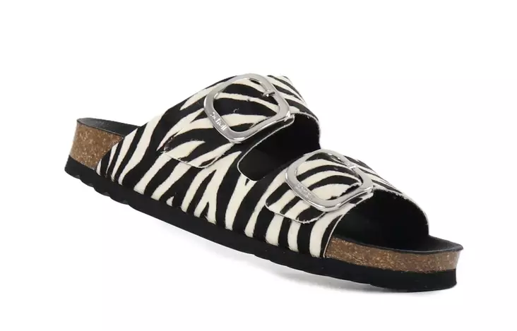 Scholl Noelle Tierdruck Zebra Sandalen - Pantoletten - 141066 - 1
