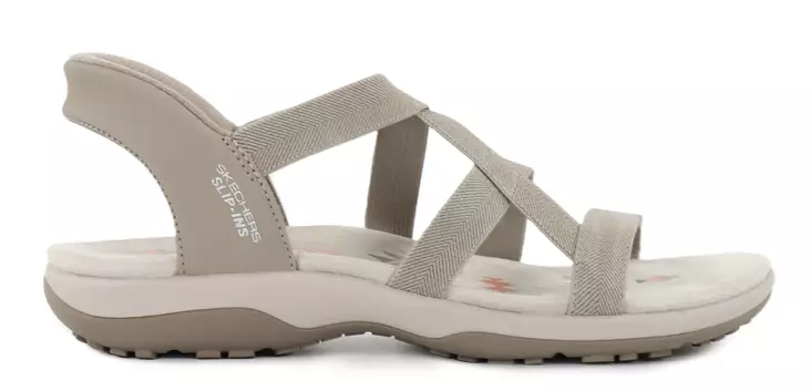 Skechers Damen Slip Ins Sandalen 163460/TPE REGGAE SLIM - STRETCH FLEX taupe - Skechers Sandalen - 140556 - 1