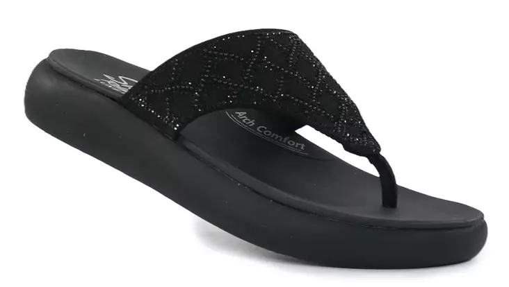 Skechers Flip-Flops 164197/BBK ASANA LUXE - BLEIBE FUNKELND Schwarz - Skechers Sandalen - 141276 - 1