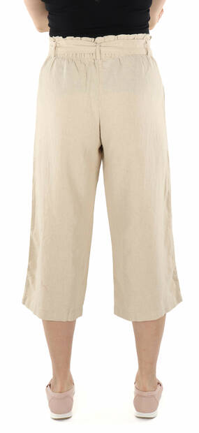 JDY Damen Leinenhose Say MW Leinen Hafer - Damenhosen - 135997 - 2