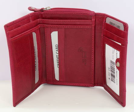 Nabo Leder Geldbörse NK247, fuchsia - Geldbörsen - 130657 - 2