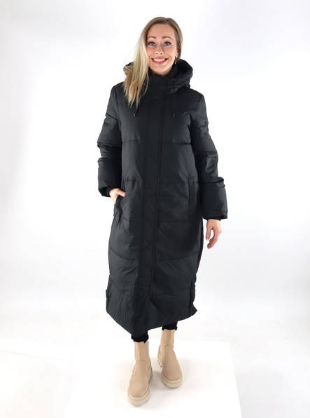 Only Damen langer Daunenmantel schwarz - Damen Steppjacken - 134927 - 1