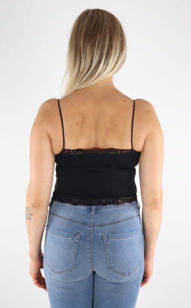 Only Top Spitze, cropped, schwarz - Damentops - 131427 - 2