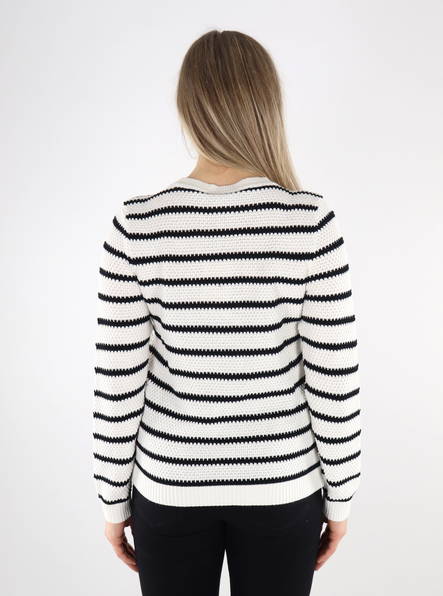 Vila Damenpullover schwarz und weiß - Damenpullover - 135387 - 2