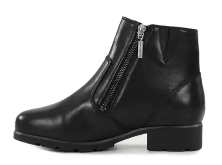 Ilves Damen Leder-Stiefeletten mit XXL-Leisten 8486 Schwarz - Damen Stiefeletten - 139867 - 2