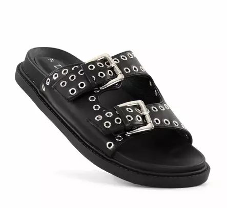 Duffy Damen-Mules 97-20997 Schwarz - Pantoletten - 137987 - 2