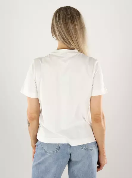 Vero Moda T-Shirt Schneeweiß/Wachsend - Damen T-Shirts - 141177 - 2