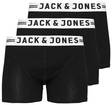 Jack & Jones Sense Boxers 3er-Pack, Schwarz - Herrenboxer und Socken - 123037 - 1