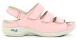 Maschinenwaschbare Pflegesandalen aus Leder, Hellrosa - Damen Arbeitsschuhe - 122667 - 1