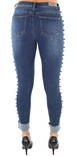 Only Jeans Reg Studank, Blau - Damen Jeans - 121697 - 2