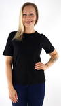 Only T-Shirt Kurzarm Tee Jrs Schwarz - Damen T-Shirts - 133917 - 1