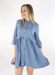 Only Denim Kleid Chicago 3/4 hellblau - Kleider und Tuniken - 135907 - 1