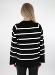 Vero Moda Damen gestreifter Pullover O-Ausschnitt schwarz/w. Birke - Damenpullover - 137217 - 3