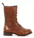 Ten Points Damen echte Leder Stiefeletten 60409 Pandora Cognac - Damen Stiefeletten - 137297 - 1