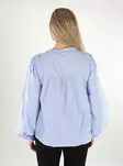 Vero Moda Damenbluse LS Top Kaschmir Blau/Weiß - Damen Langarmshirts - 138467 - 2