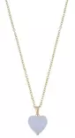 Snö of Sweden Halskette Zuckerk Herzen gold/hellblau - Halsketten - 138767 - 1