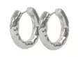 Snö of Sweden Ohrringe Union chunky gehämmert 20 mm Silber - Ohrringe - 141597 - 1