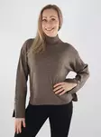 JDY Pullover JDYSABRINA L/S HN DETAIL PULLOVER KNT falcon/melange - Damenpullover - 142377 - 1